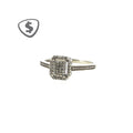 9ct White Gold Engagement Ring