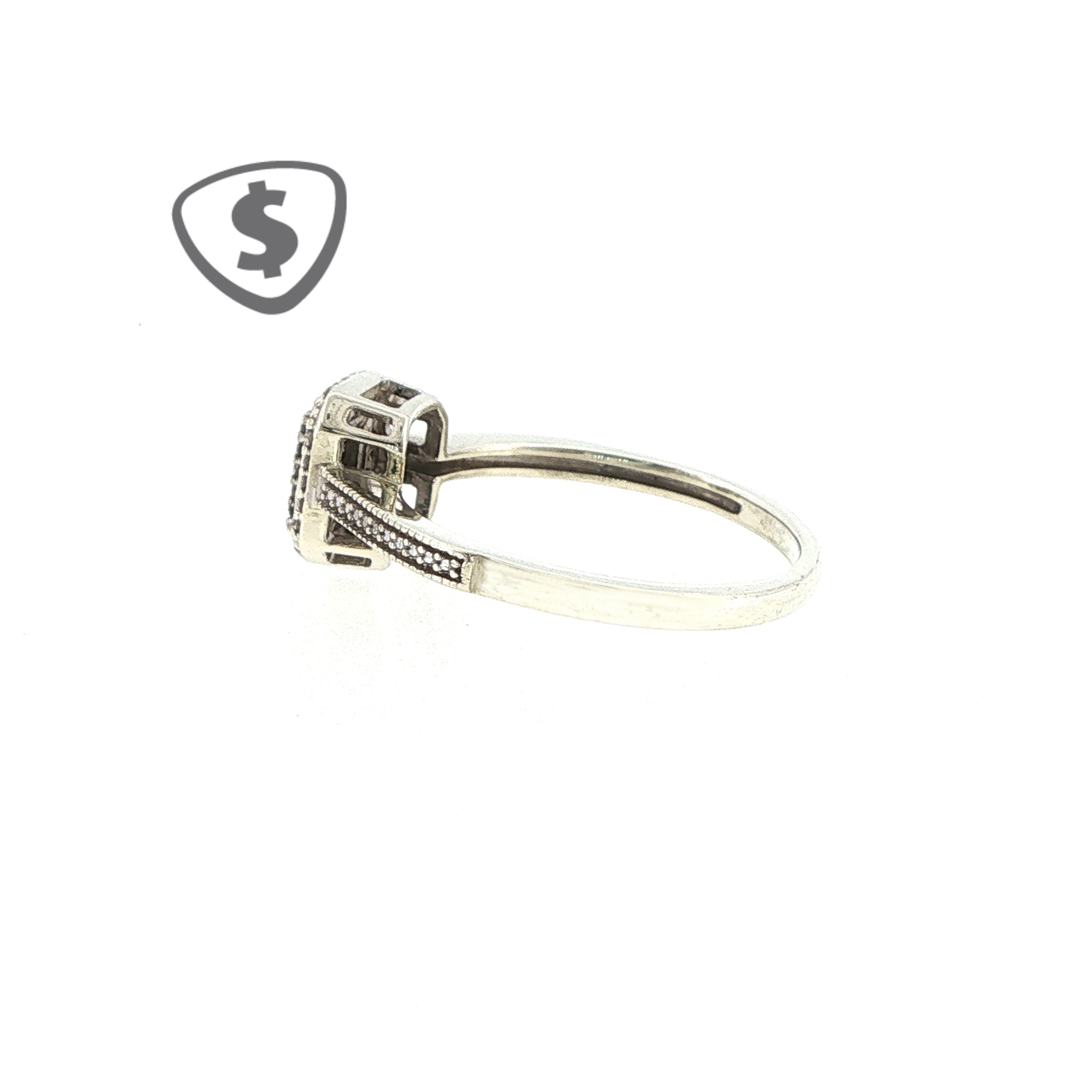 9ct White Gold Engagement Ring