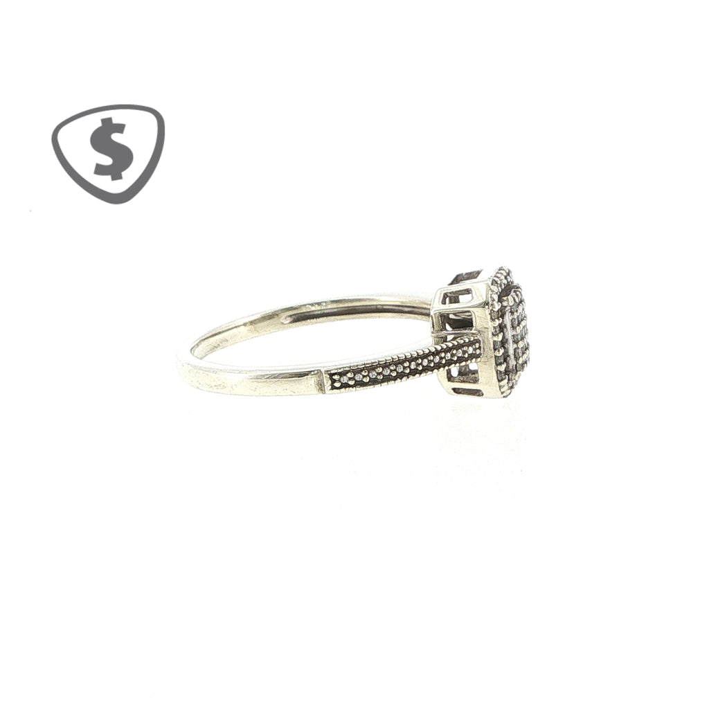 9ct White Gold Engagement Ring