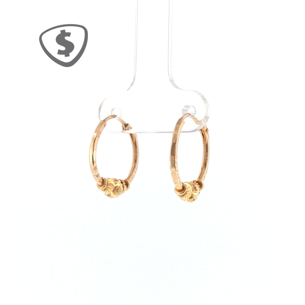 18ct Yellow Gold Earrings
