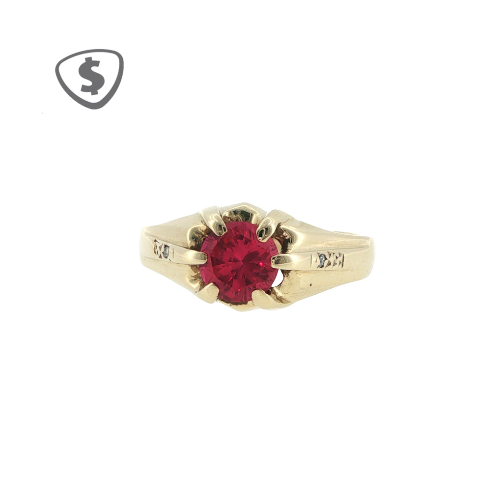 9ct Yellow Gold Belcher Ring