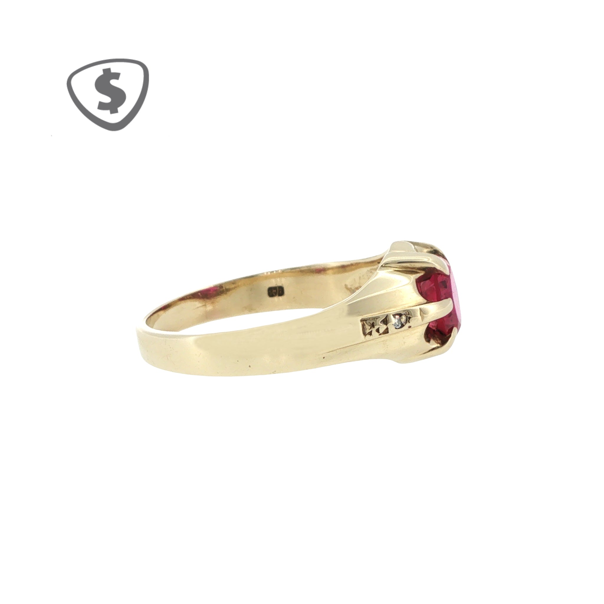 9ct Yellow Gold Belcher Ring