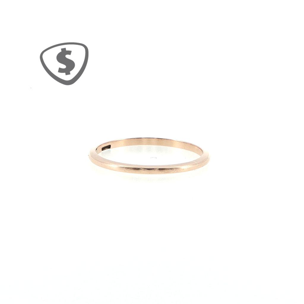 9ct Rose Gold Thin Band Ring