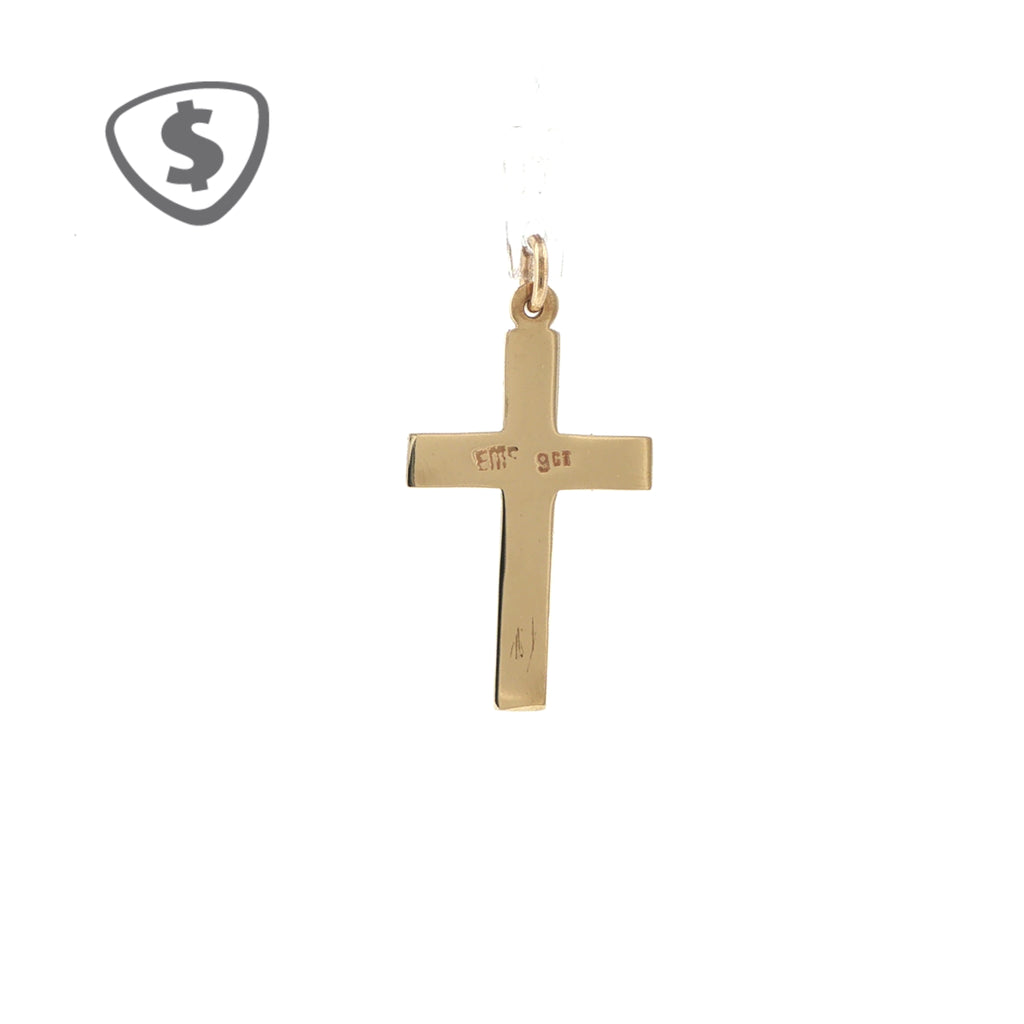 9ct Yellow Gold Cross Pendant