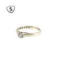 9ct White Gold Solitaire Ring with Forever Engraving