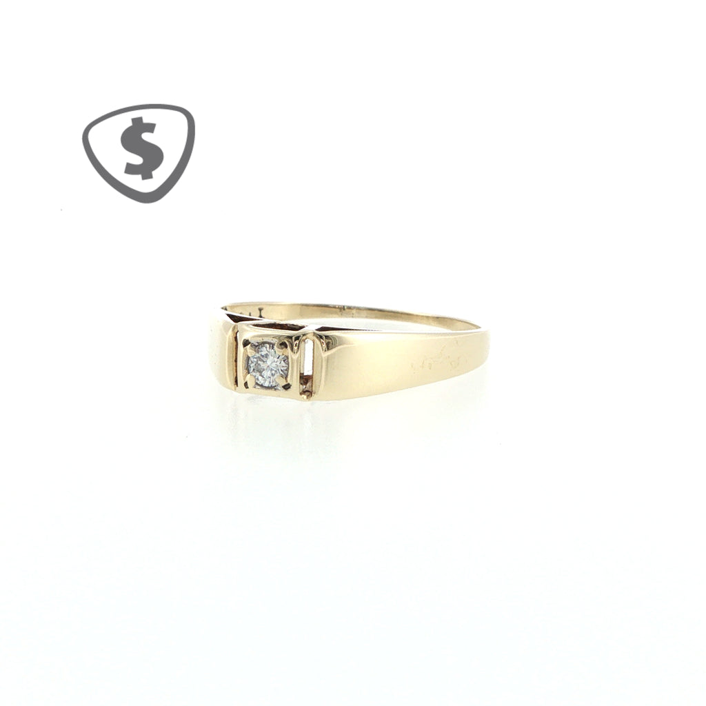 9ct Yellow Gold Solitaire Engagement Ring