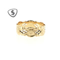 18ct Yellow Gold Openwork Floral Band Ring