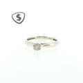 9ct White Gold Diamond Solitaire Ring