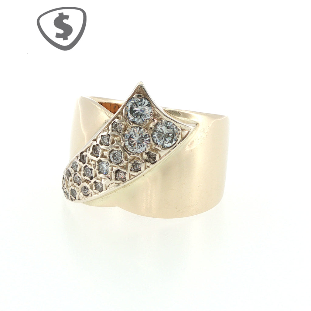 Diamond Cocktail Ring in 9ct Yellow Gold