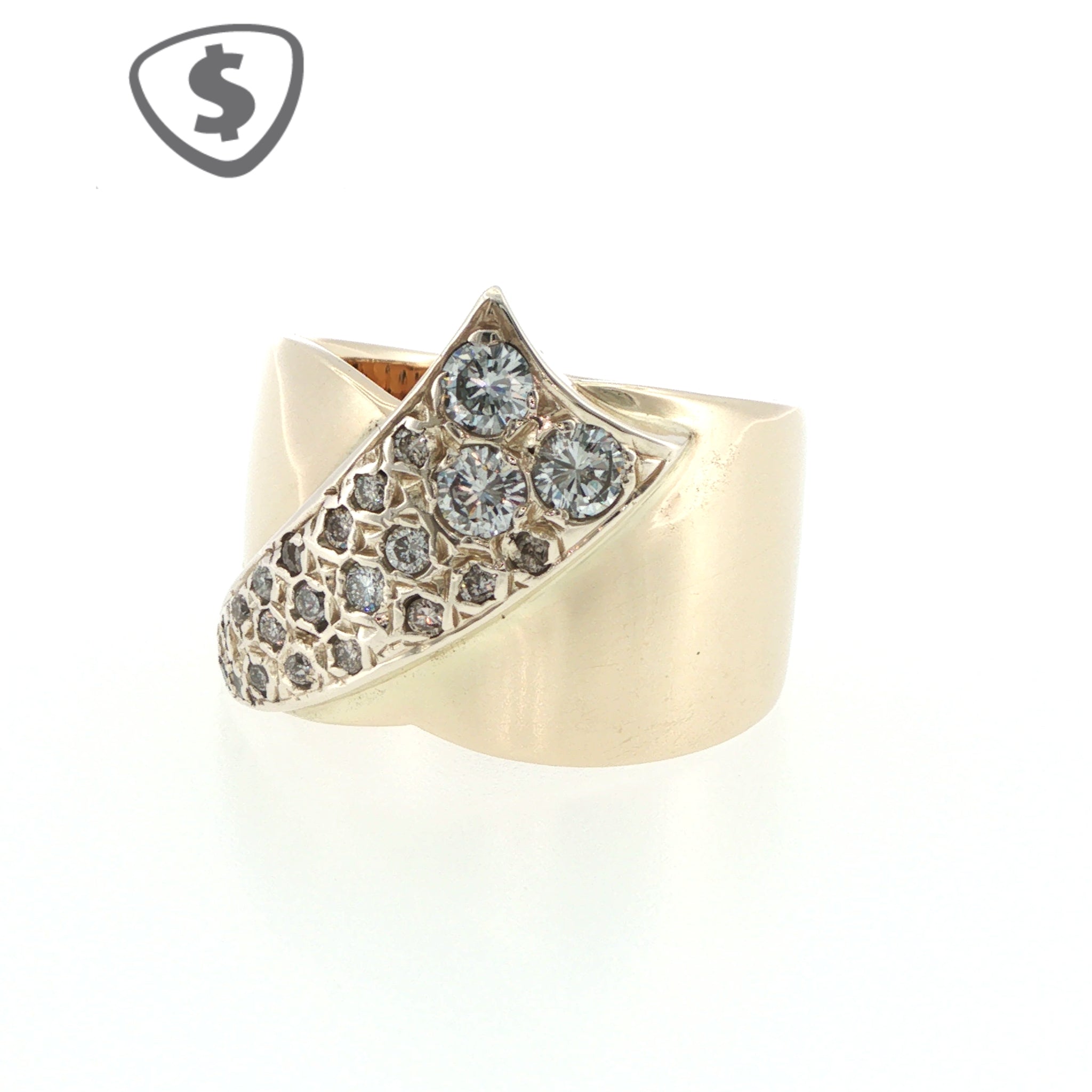 Diamond Cocktail Ring in 9ct Yellow Gold