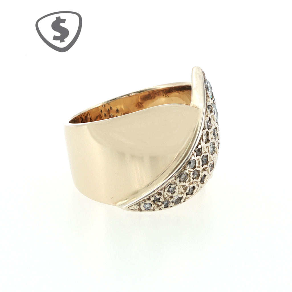 Diamond Cocktail Ring in 9ct Yellow Gold