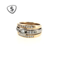 Diamond Ring Set in 18ct Yellow and White Gold