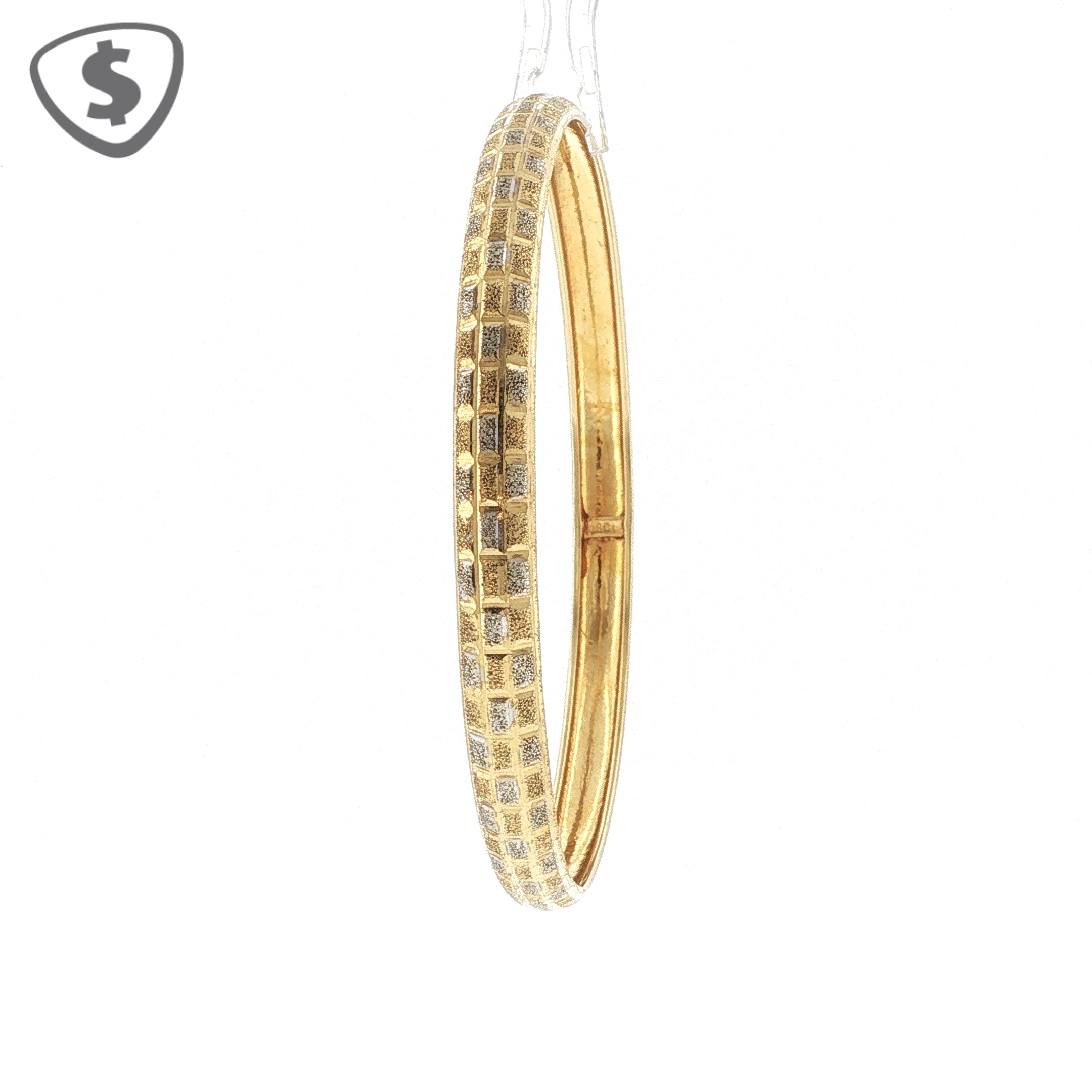 18ct Yellow Gold Amritsari Bangle