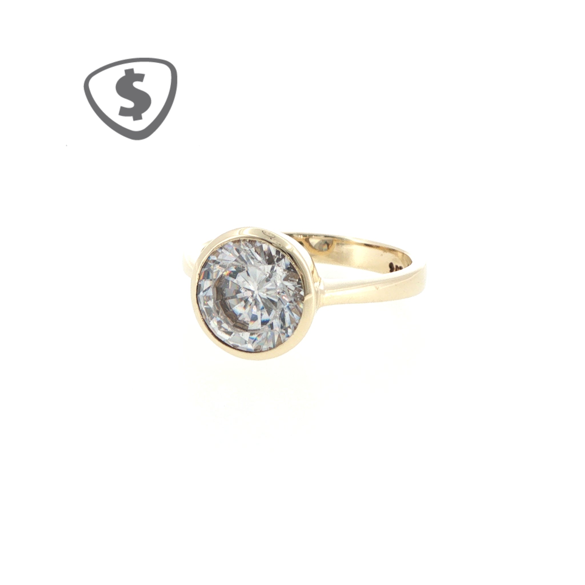 9ct Yellow Gold Solitaire Ring