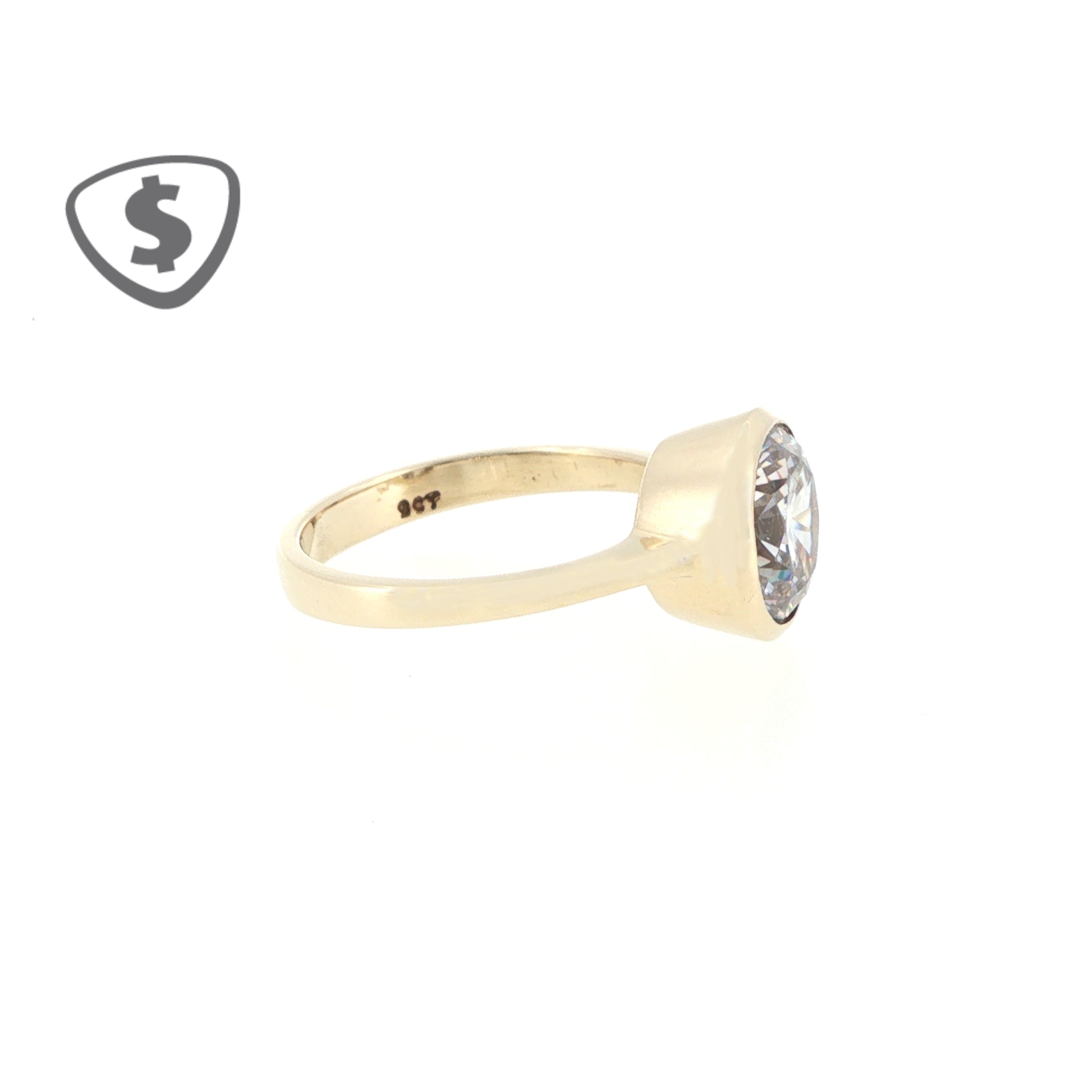 9ct Yellow Gold Solitaire Ring