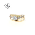 9ct Yellow Gold Multi-Band Crossover Ring