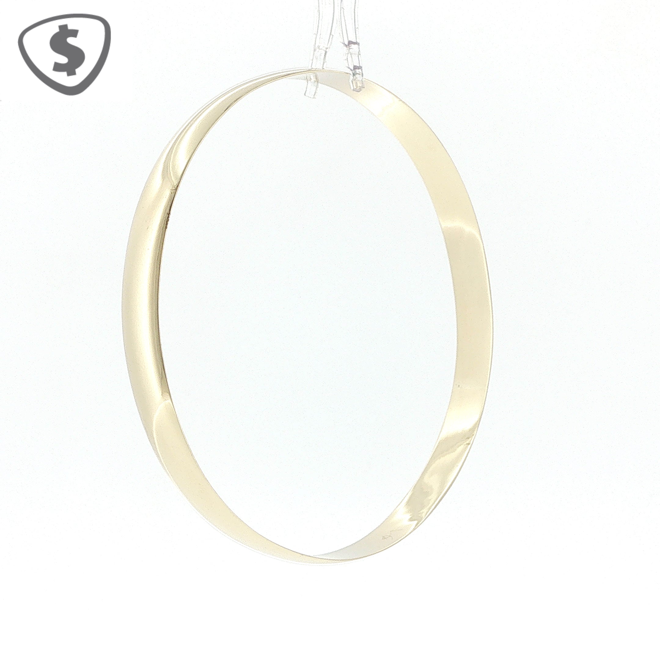 9ct Yellow Gold 7mm Slip On Bangle