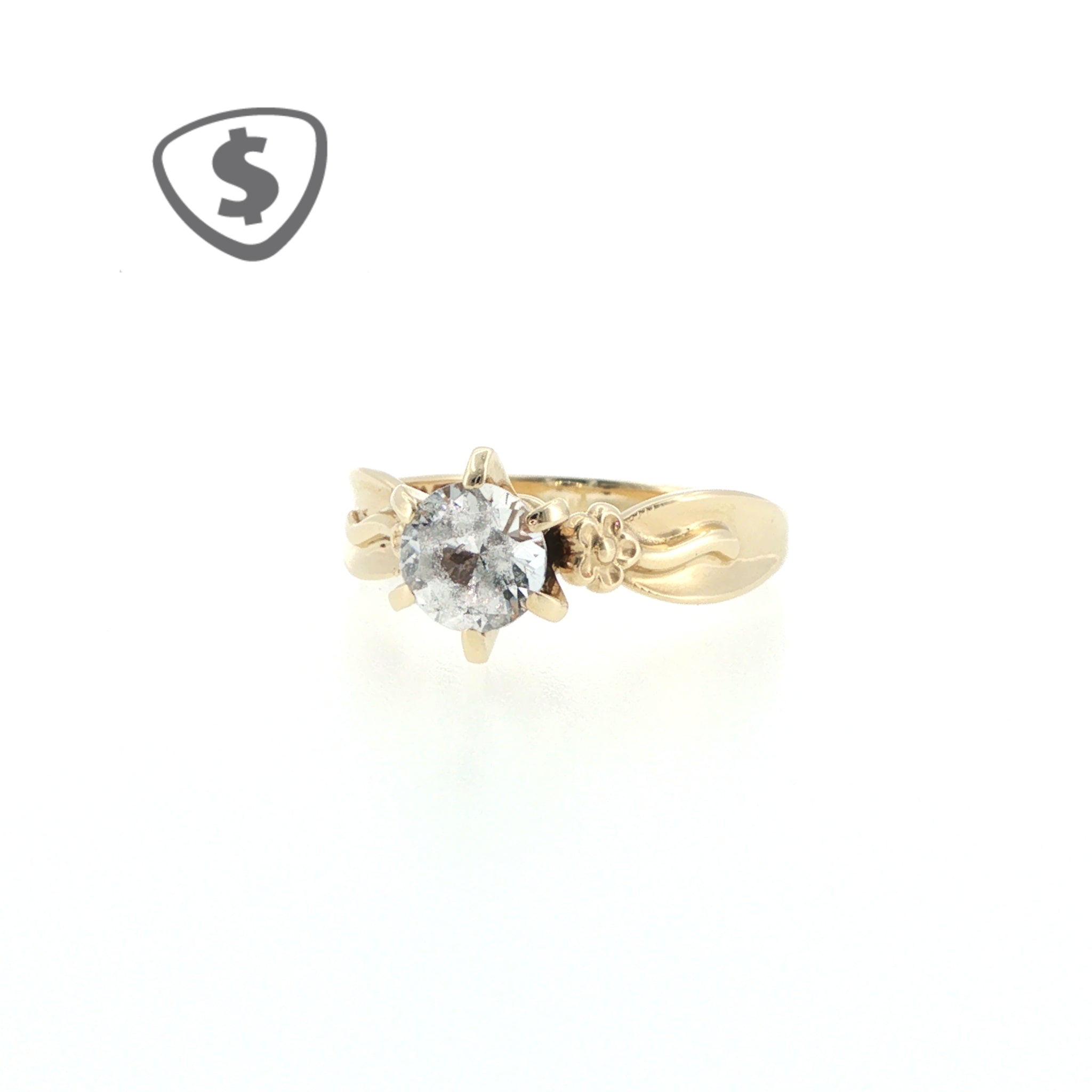 9ct Yellow Gold Solitaire Ring