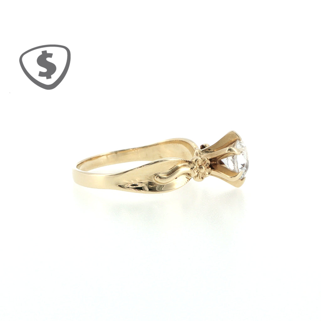 9ct Yellow Gold Solitaire Ring