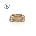 14ct Yellow Gold Diamond Stackable Eternity Rings