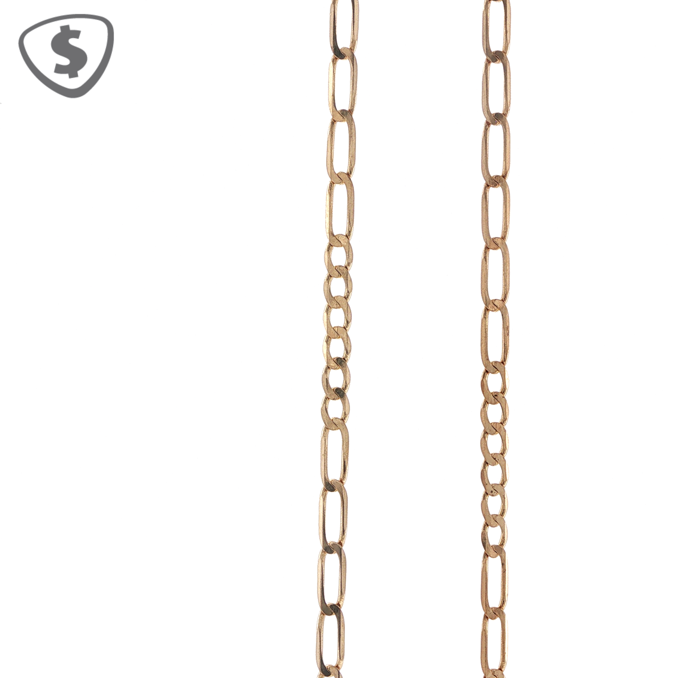 9ct Yellow Gold Classic Figaro Chain Necklace