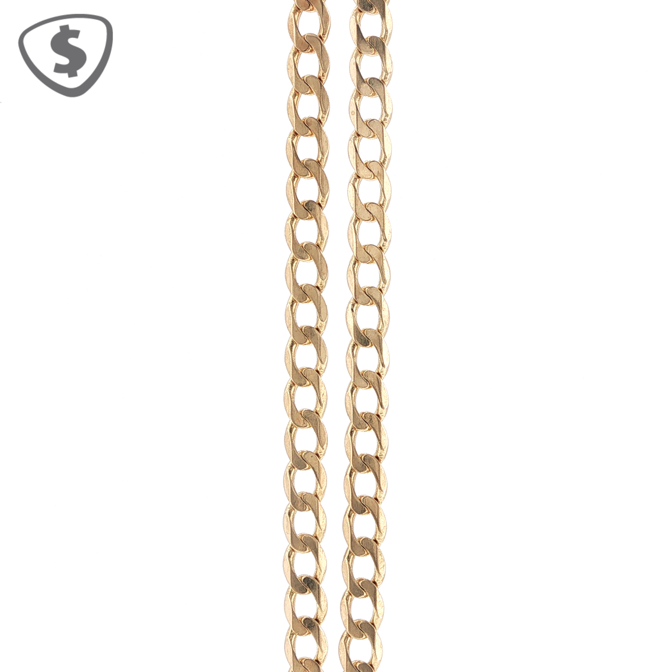 9ct Yellow Gold Cuban Chain Necklace