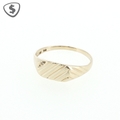 9ct Yellow Gold Diamond Signet Ring