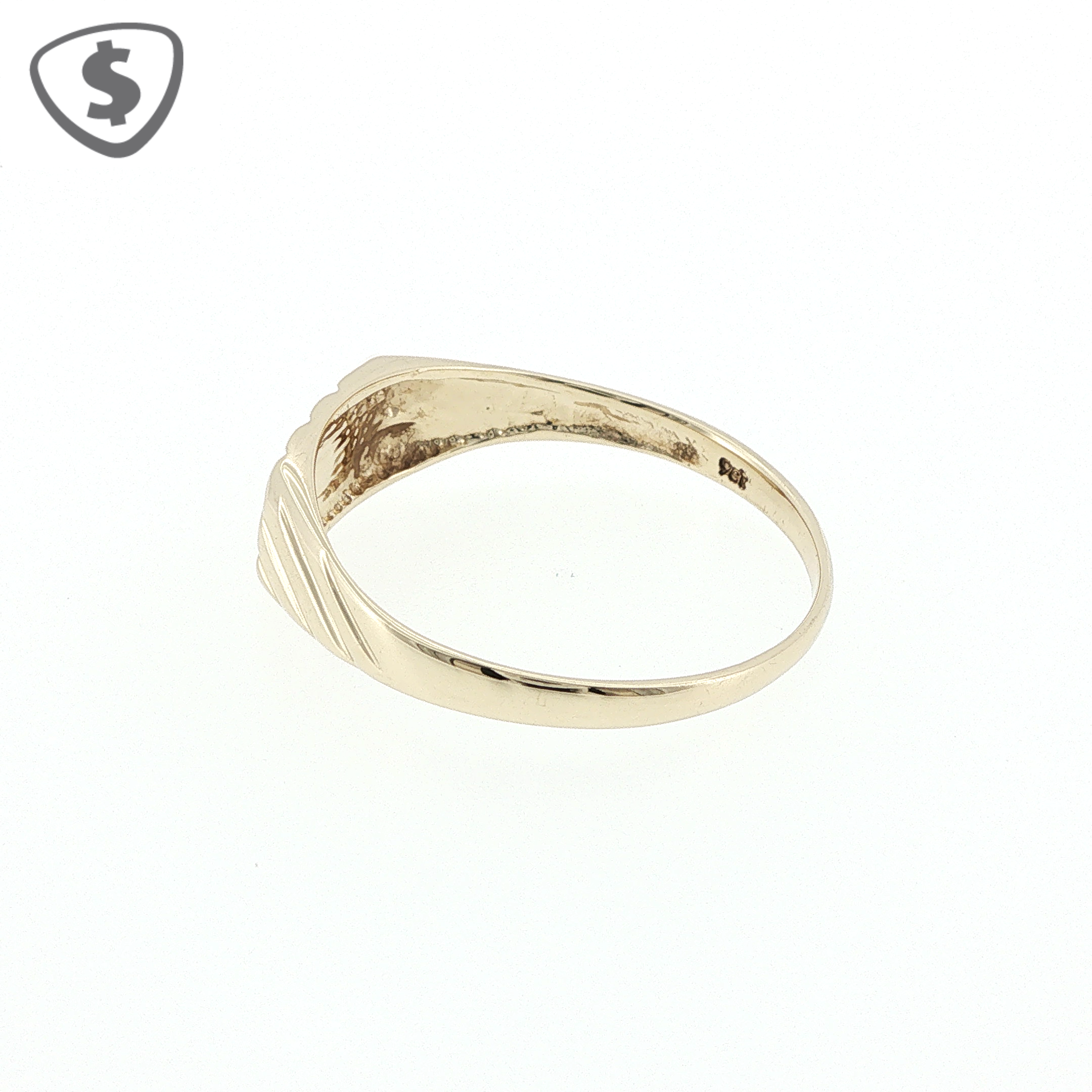 9ct Yellow Gold Diamond Signet Ring