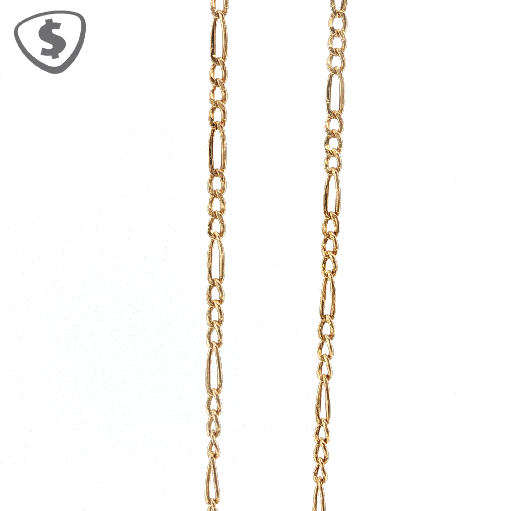 18ct Classic Yellow Gold Figaro Chain Necklace