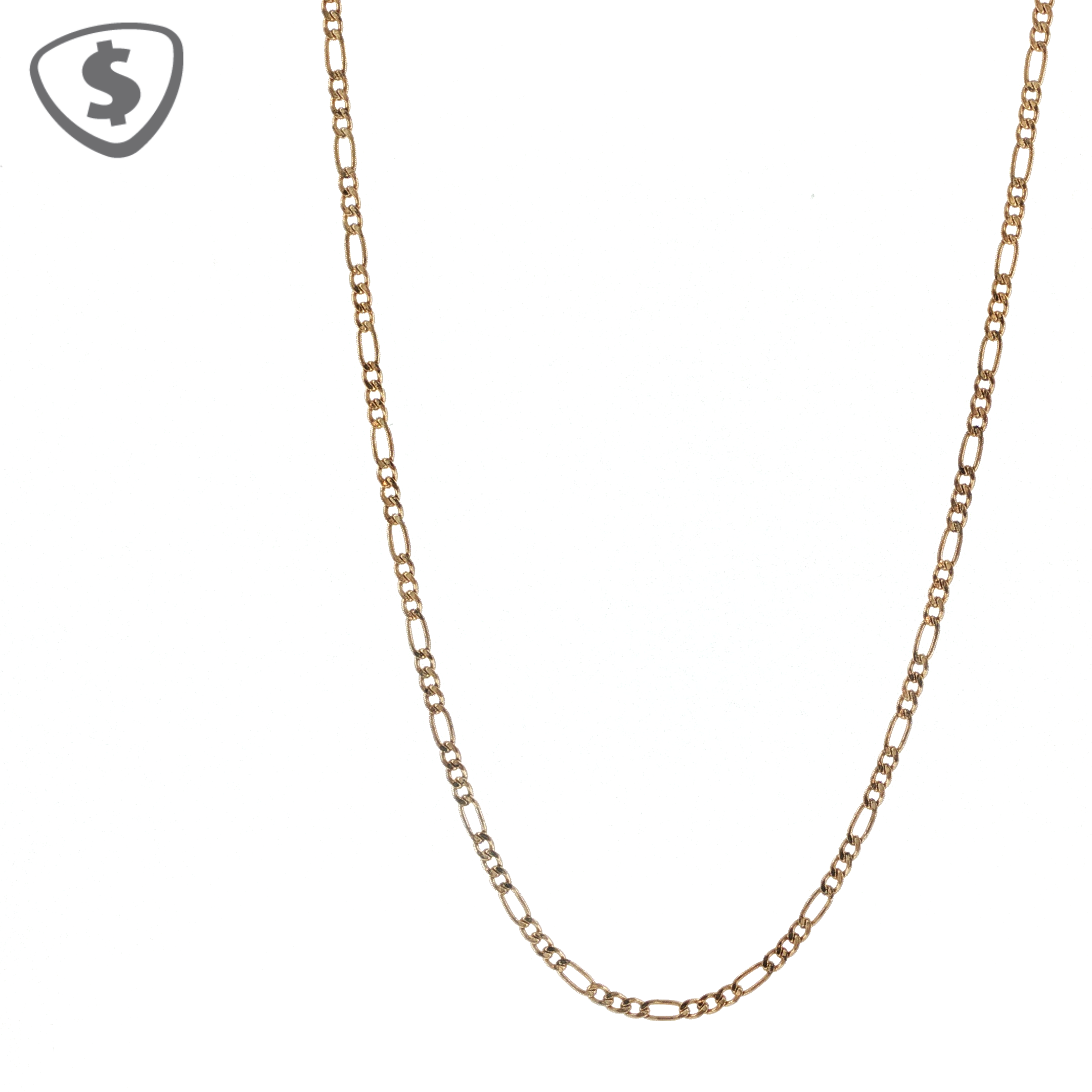 9ct Classic Yellow Gold Figaro Link Chain Necklace