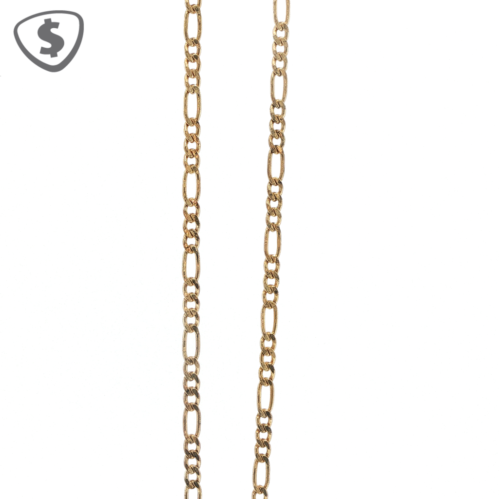9ct Classic Yellow Gold Figaro Link Chain Necklace