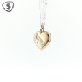 9ct Yellow Gold Engraved Heart Locket