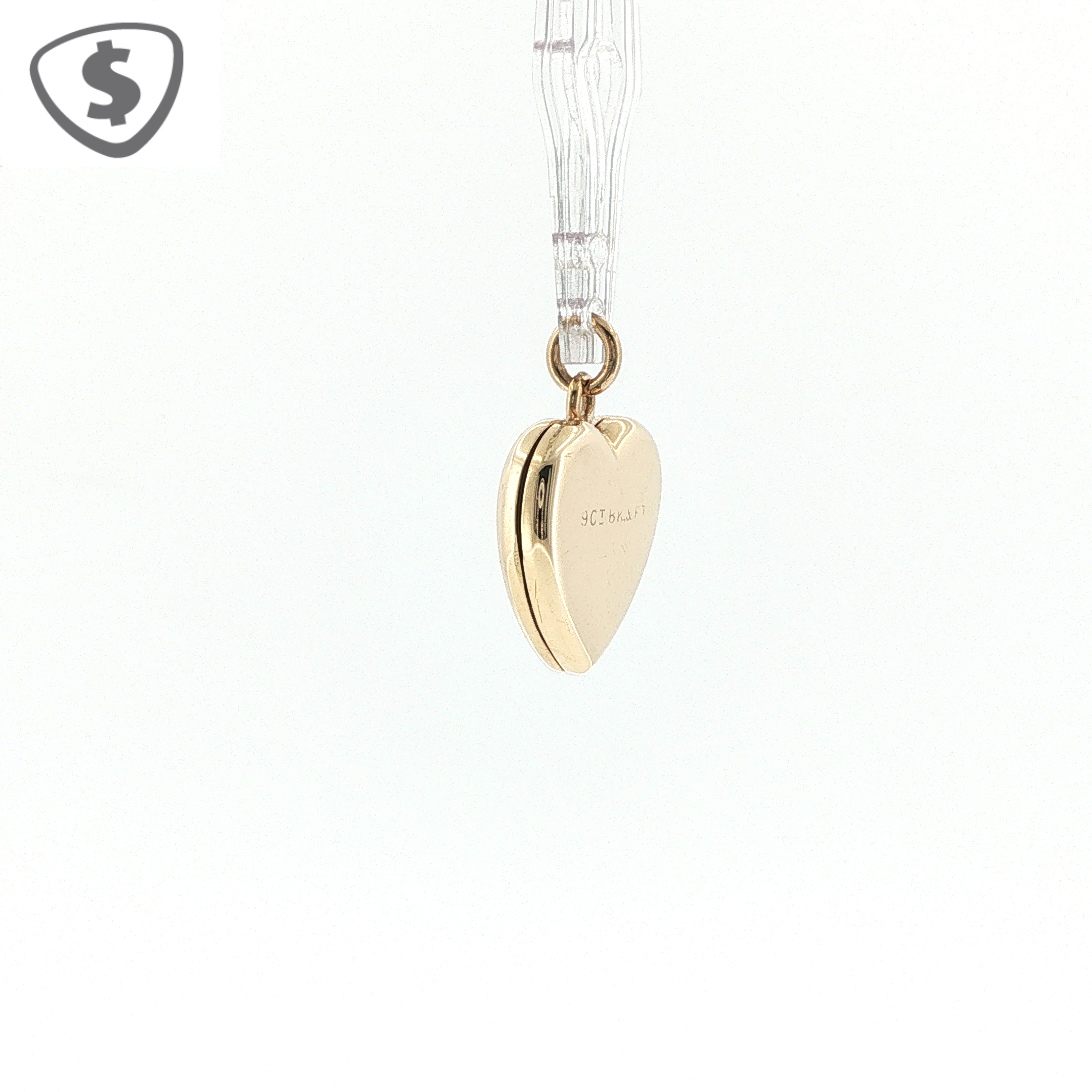 9ct Yellow Gold Engraved Heart Locket