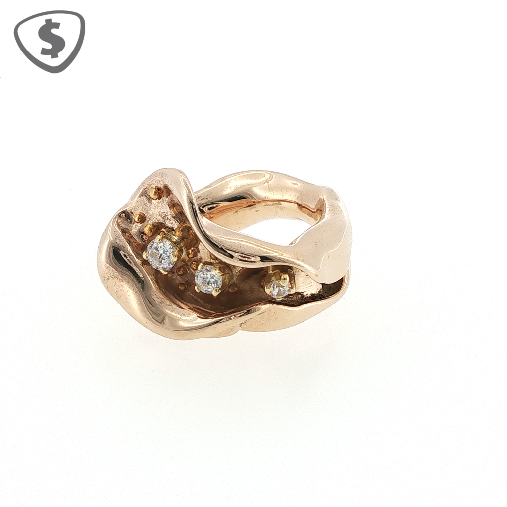 14ct Rose Gold Sculptured Ring