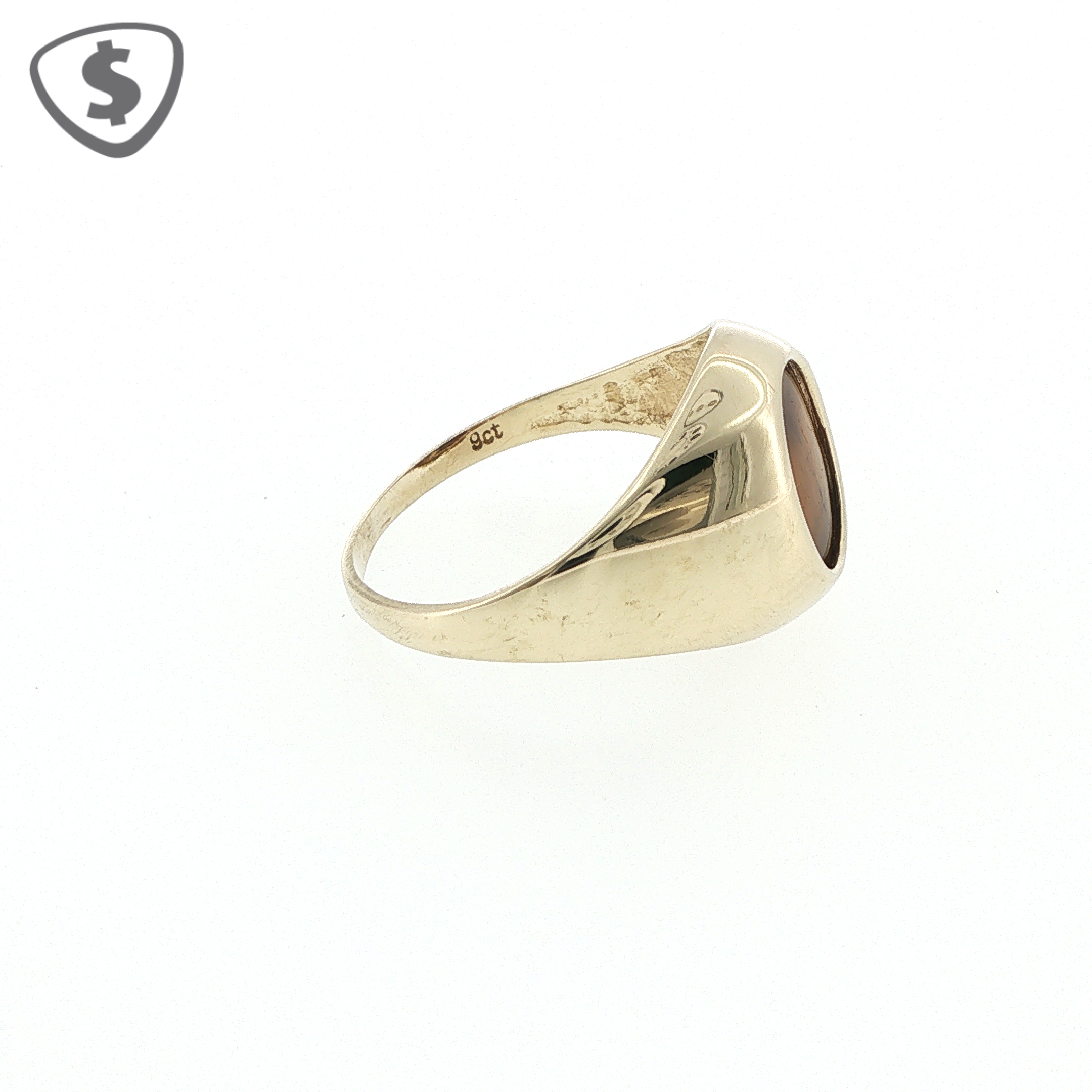 9ct Yellow Gold Agate Signet Ring