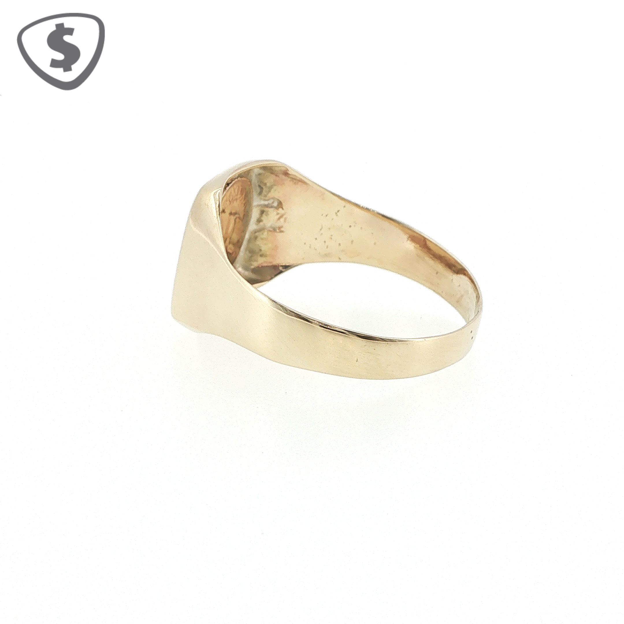9ct Yellow Gold Coin Motif Signet Ring