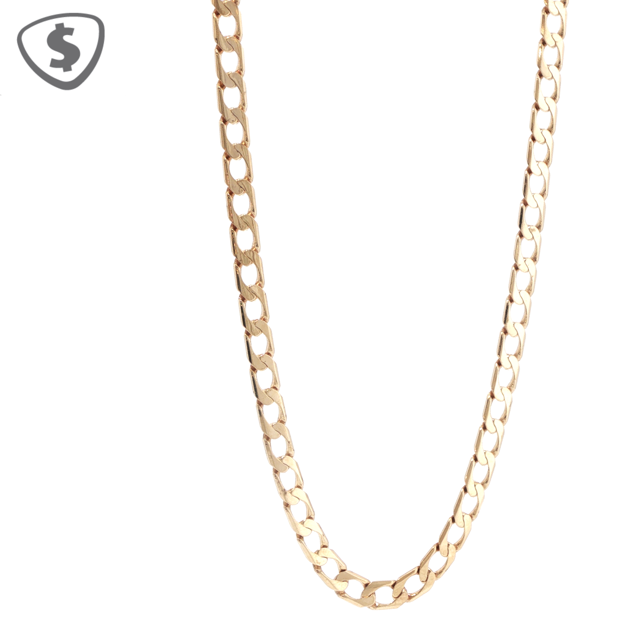 9ct Yellow Gold Curb Link Necklace