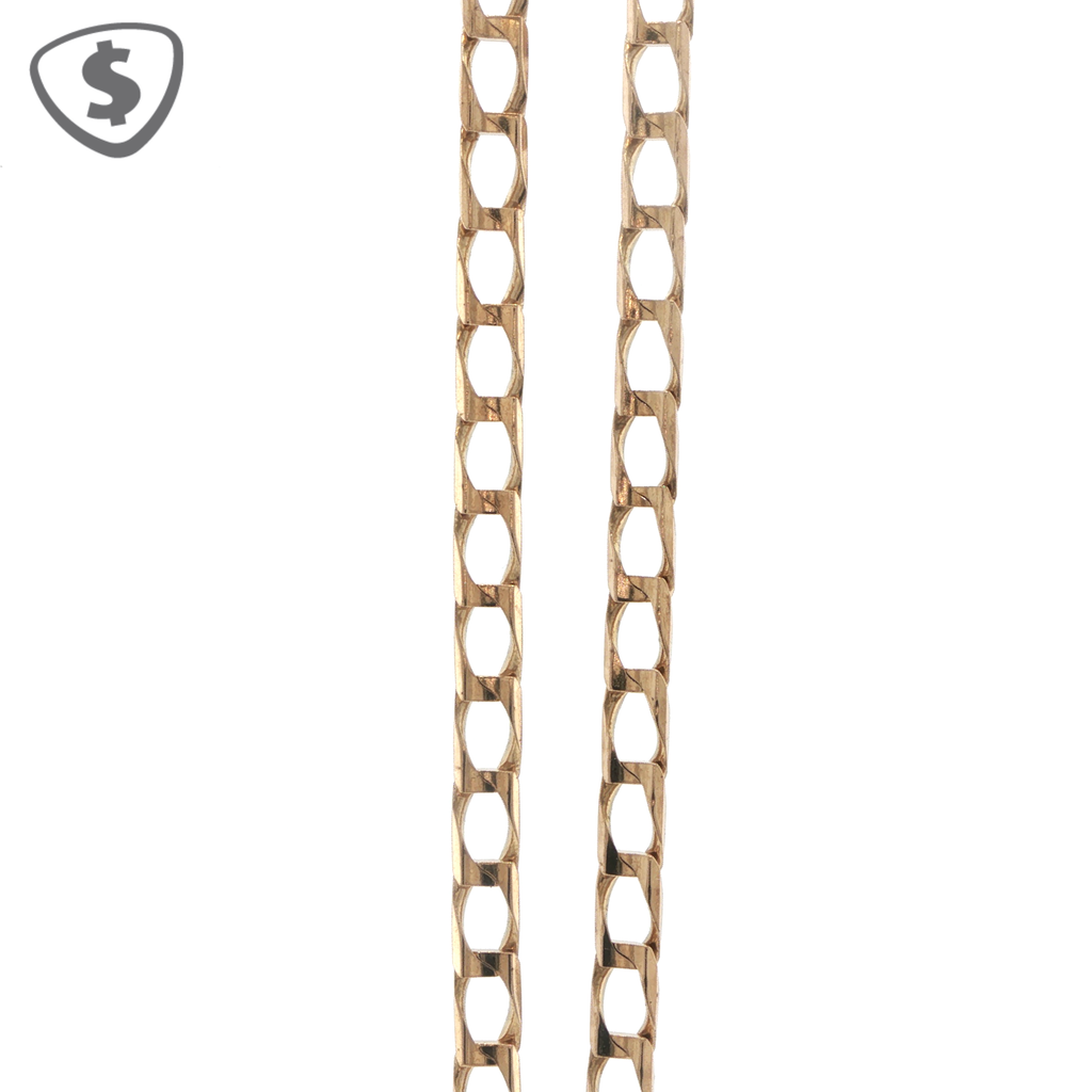 9ct Yellow Gold Curb Link Necklace