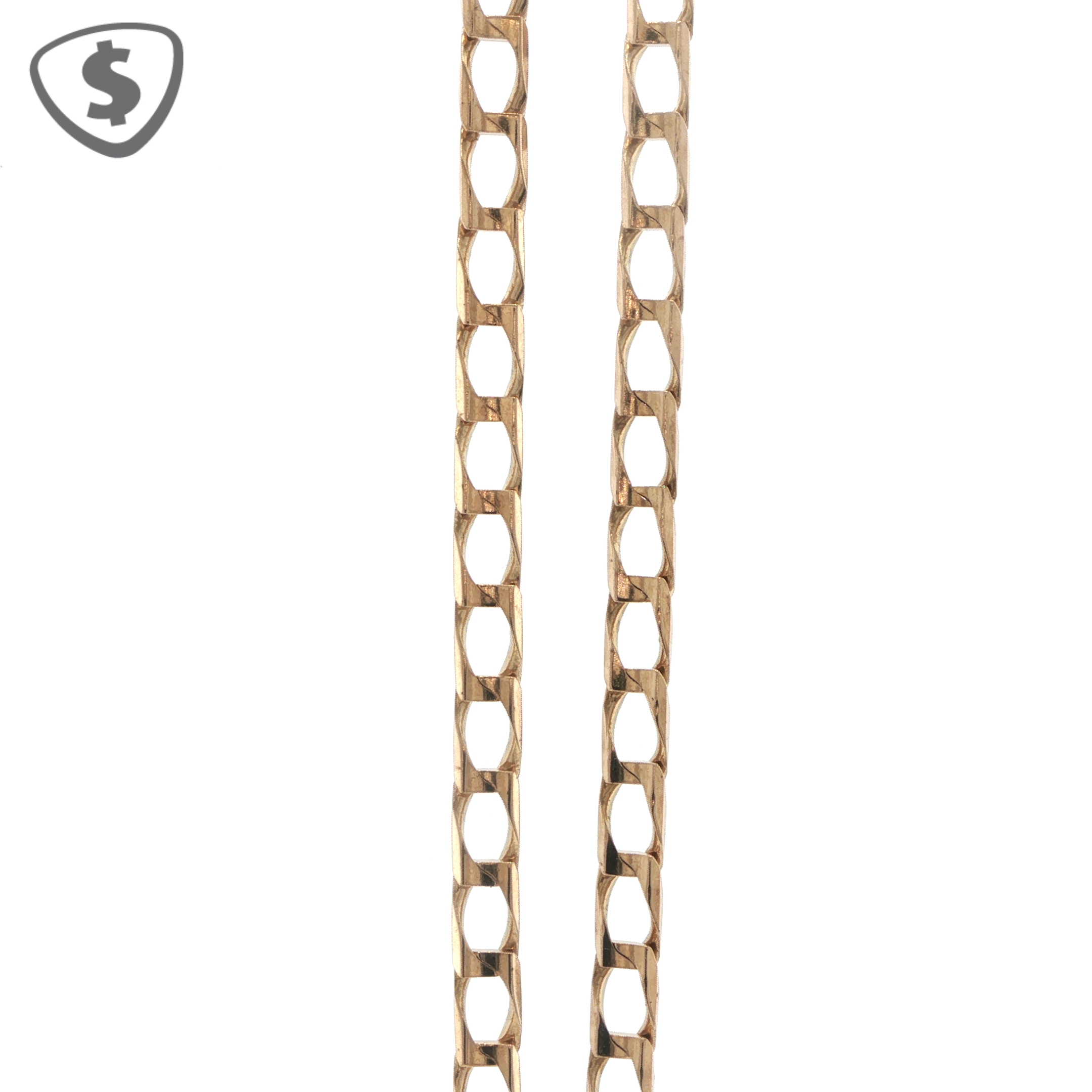 9ct Yellow Gold Curb Link Necklace