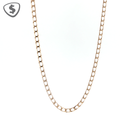 9ct Yellow Gold Square Curb Link Necklace