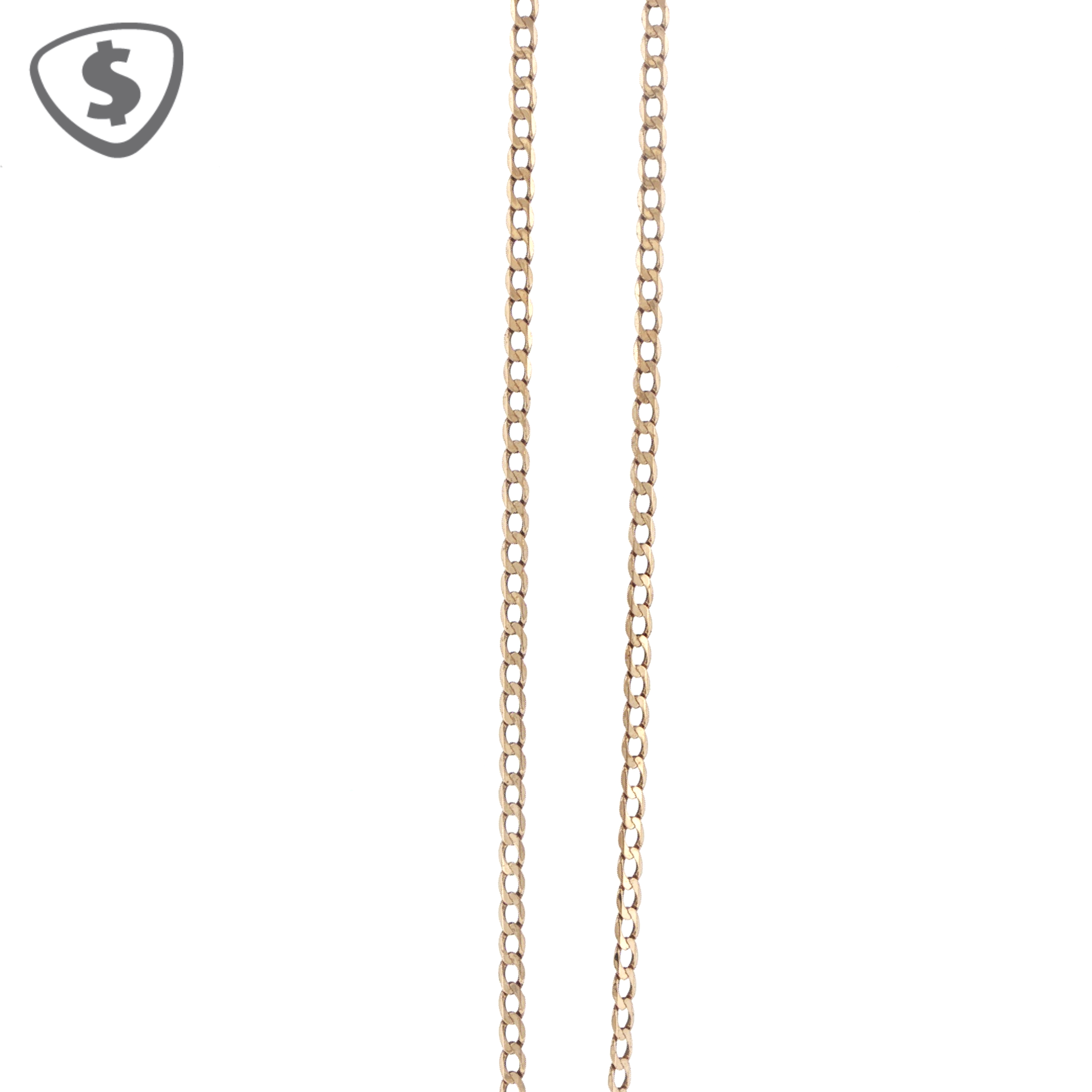 9ct Yellow Gold Curb Link Necklace