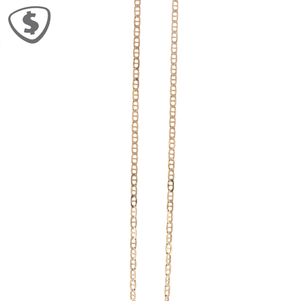 9ct Yellow Gold Anchor Link Necklace