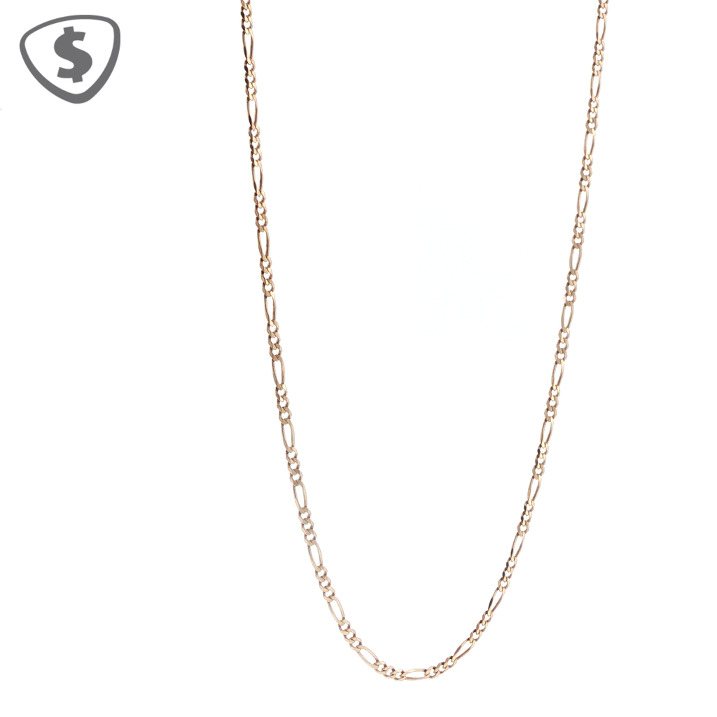 9ct Yellow Gold Figaro Link Necklace