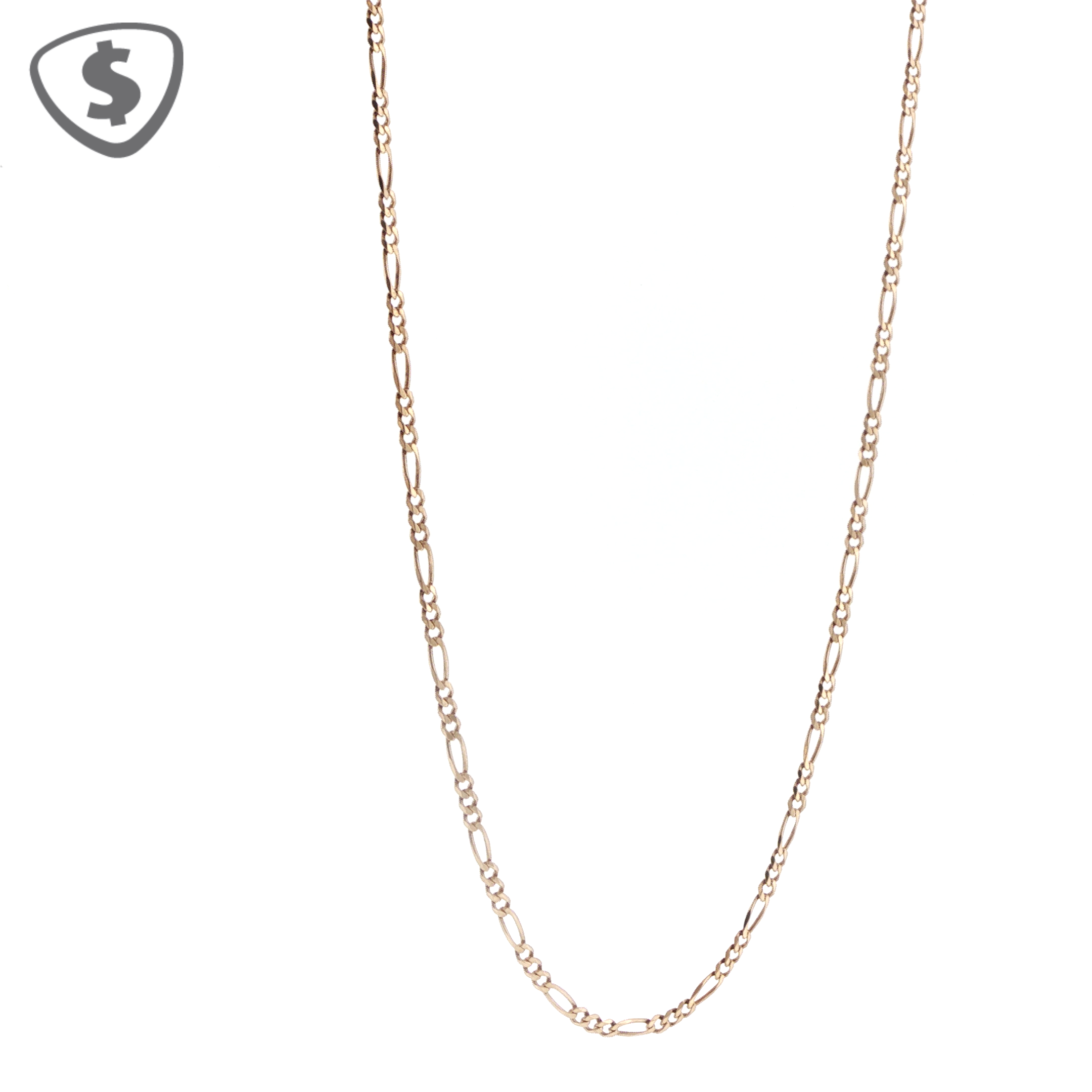 9ct Yellow Gold Figaro Link Necklace