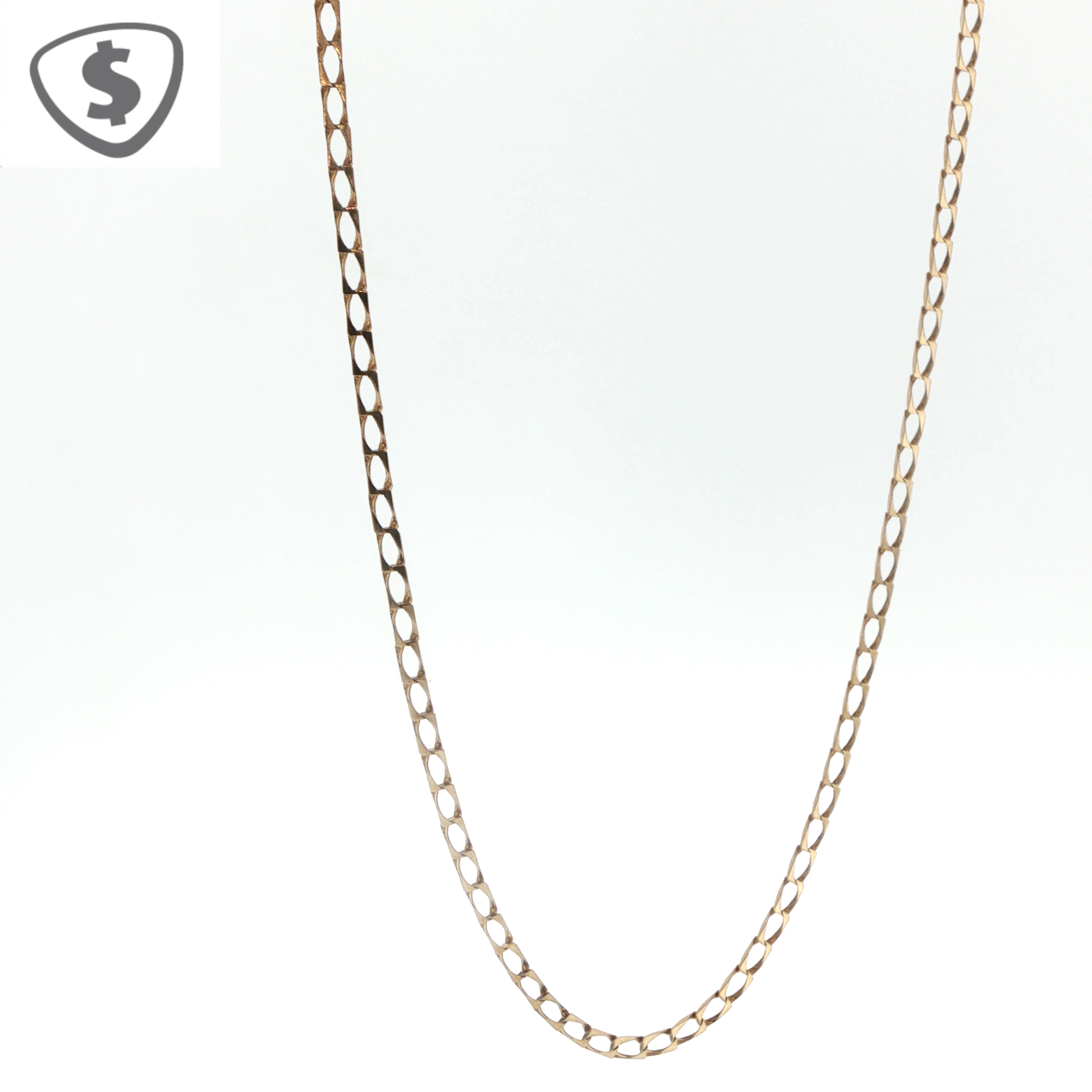 9ct Yellow Gold 2mm Necklace