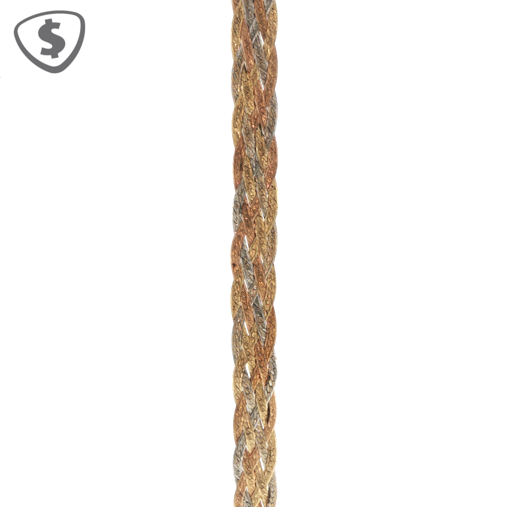 18ct Tricolor Gold Necklace