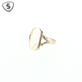 9ct Yellow Gold Elongated Shield Signet Ring