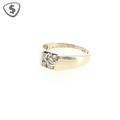 9ct Yellow Gold Diamond Cluster Ring