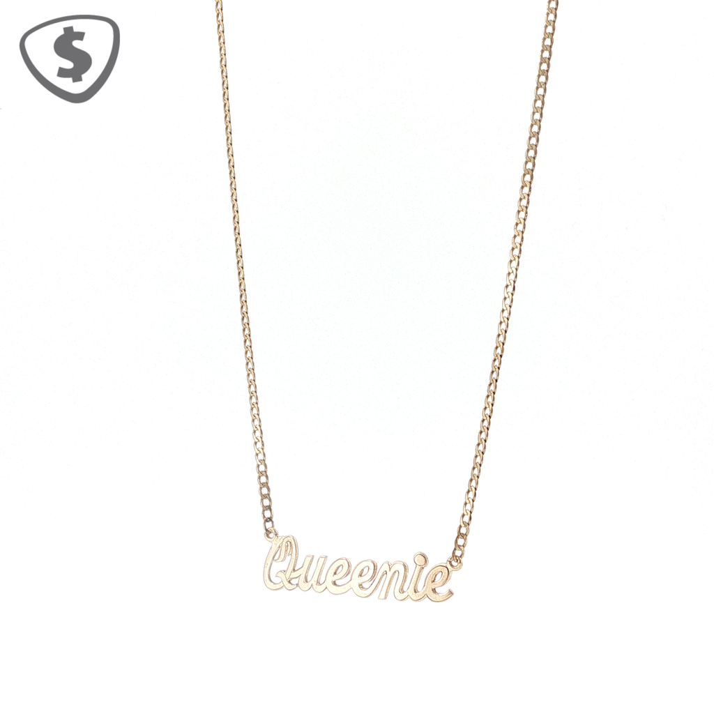 9ct Yellow Gold Script Name Necklace