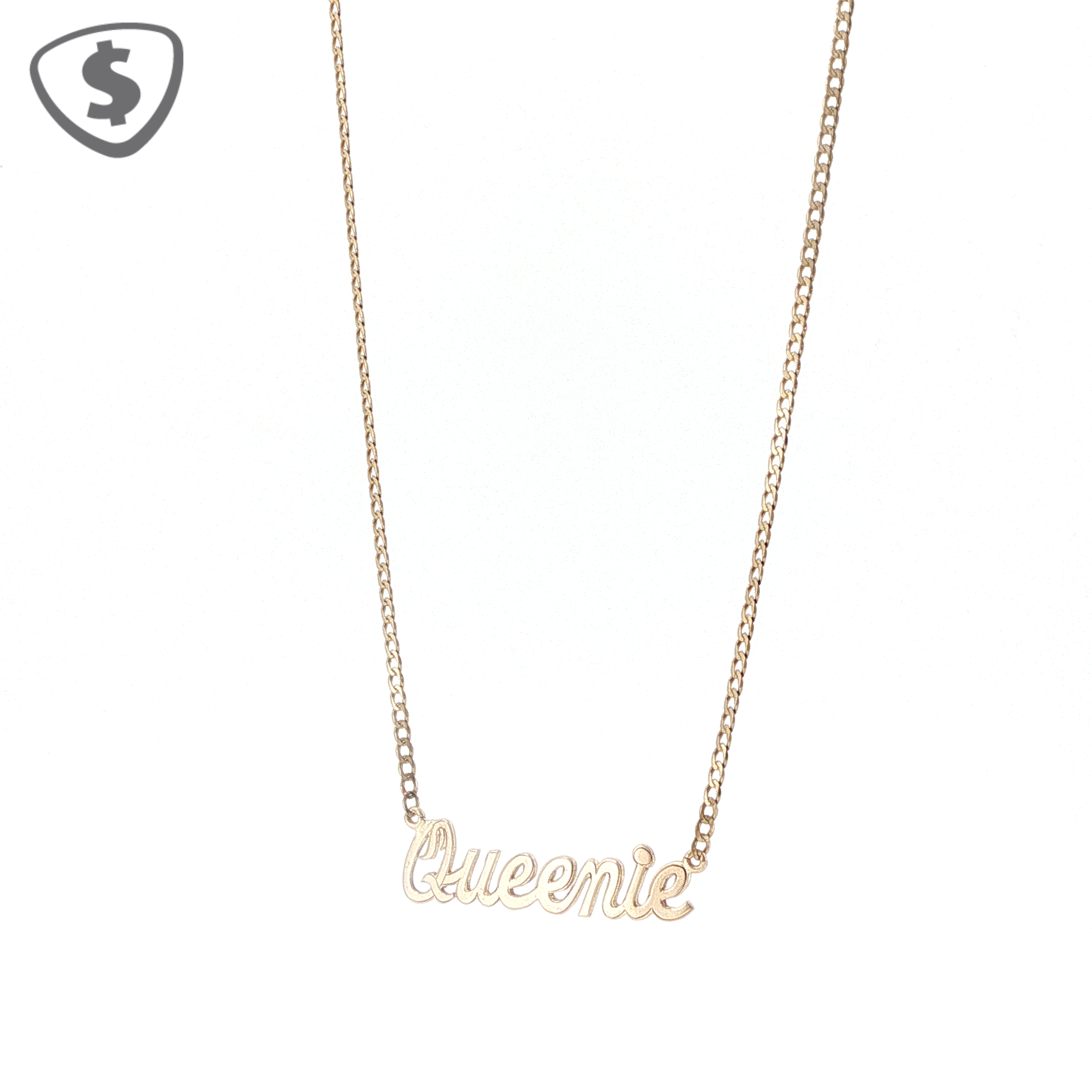 9ct Yellow Gold Script Name Necklace